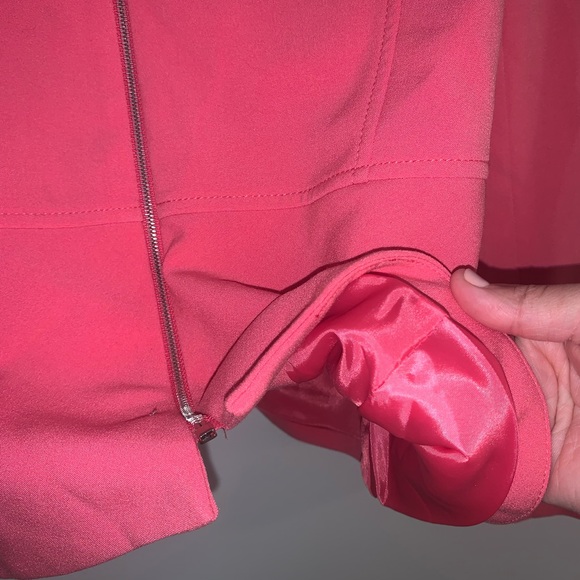 TAHARI ARTHUR S. LEVINE Peplum Coat Pink Size 10 (M) - Picture 7 of 12